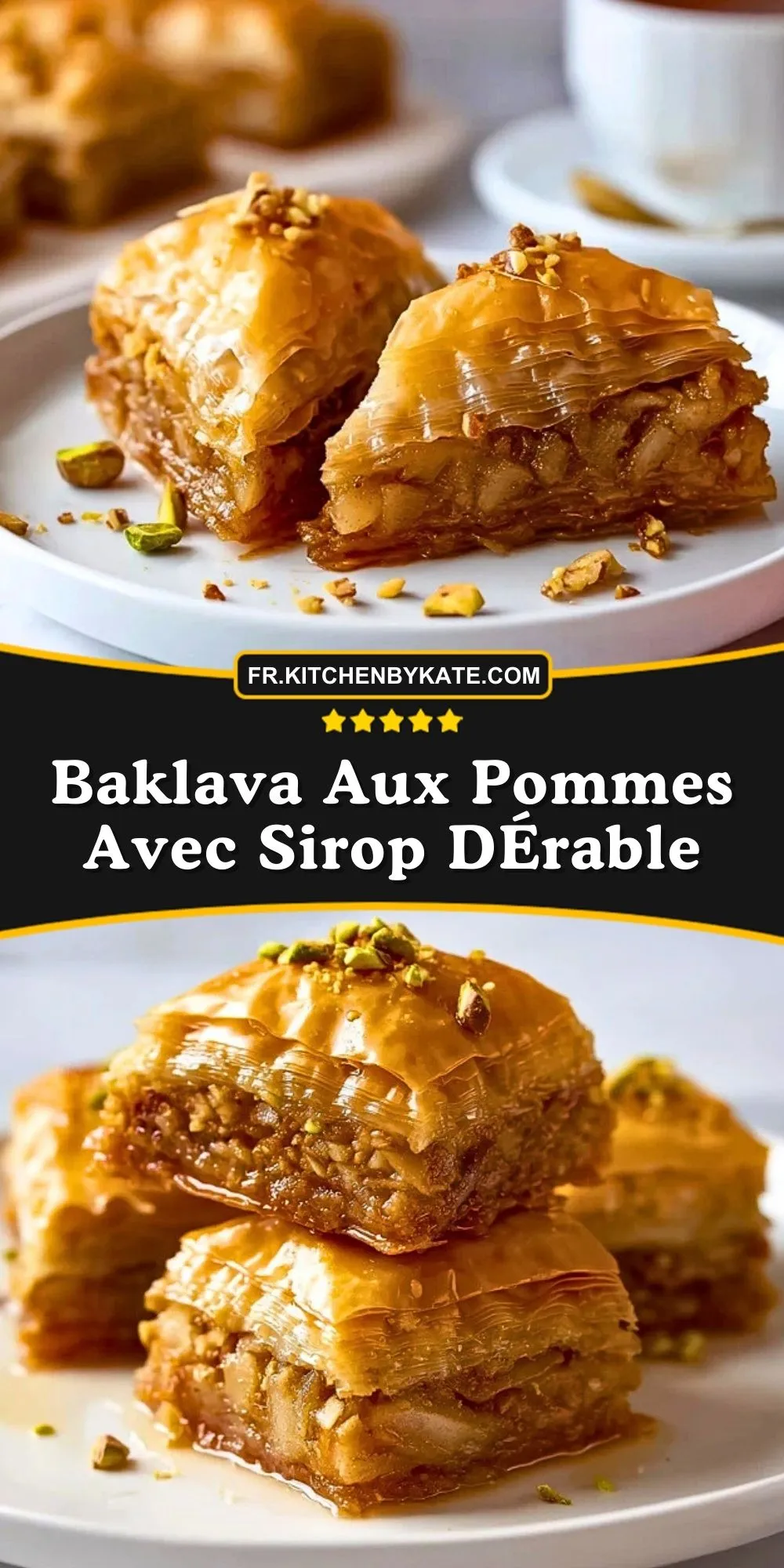 Baklava Aux Pommes Avec Sirop DÉrable - Pin 1