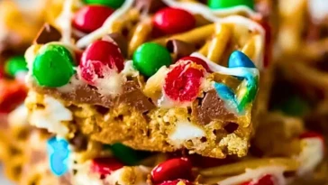 Barres de biscuits aux spaghetti elfes