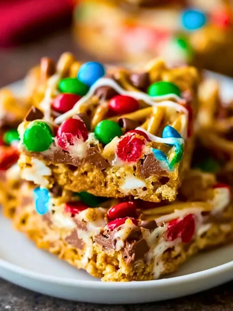 Barres de biscuits aux spaghetti elfes