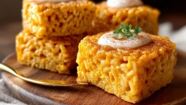 Barres De Riz Soufflé À La Citrouille Épicée