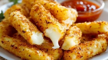 Bâtonnets de pommes de terre au fromage