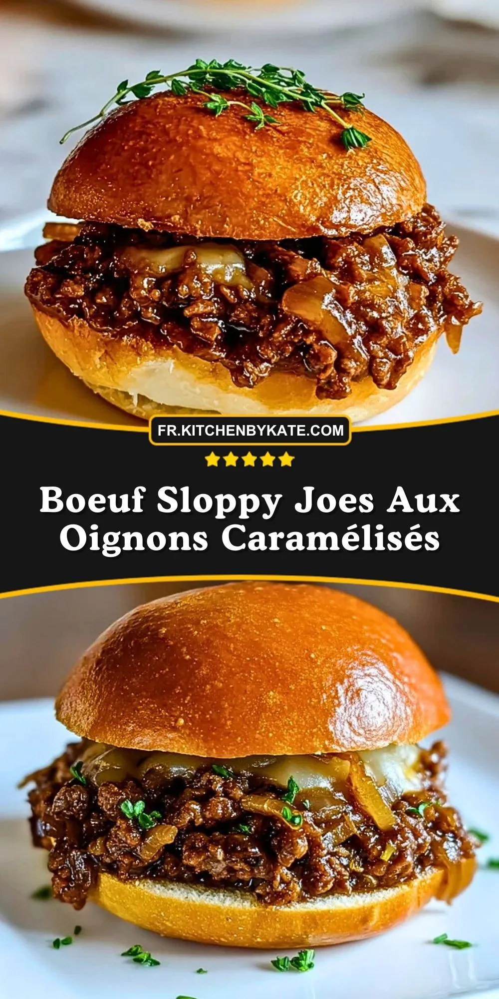 Boeuf Sloppy Joes Aux Oignons Caramélisés (2)