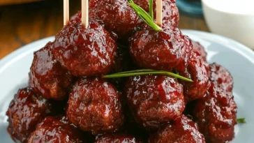 Boulettes de viande à la gelée de raisin