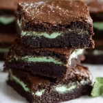 Brownies au chocolat et à la menthe