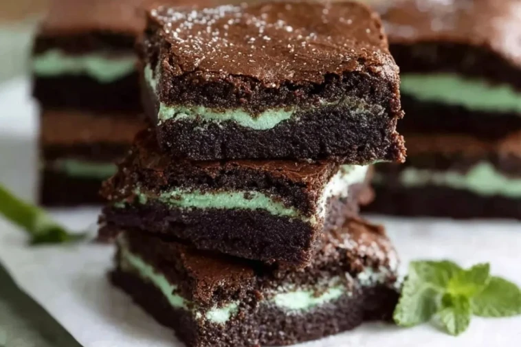 Brownies au chocolat et à la menthe