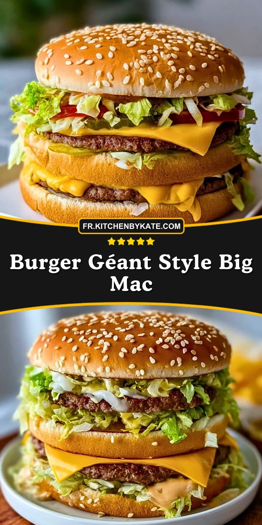 Burger Géant Style Big Mac (2)