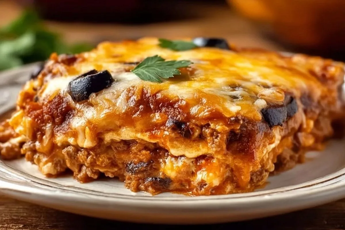 Casserole DEnchiladas Au Bœuf