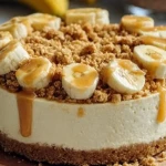 Cheesecake aux bananes et croustillant