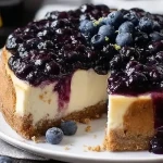 Cheesecake aux myrtilles et citron