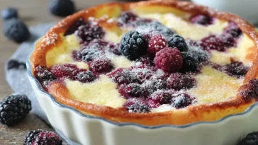 Clafoutis aux mûres facile maison