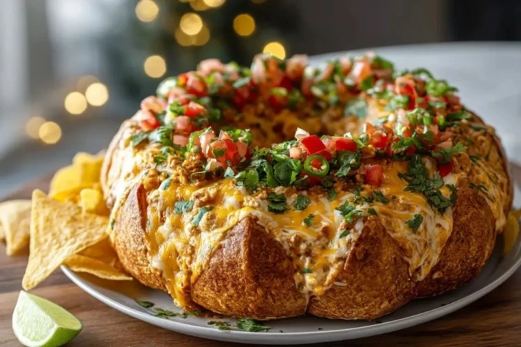 Couronne de Fromage de Taco de Noël