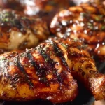 Cuisses de poulet désossées grillées au barbecue