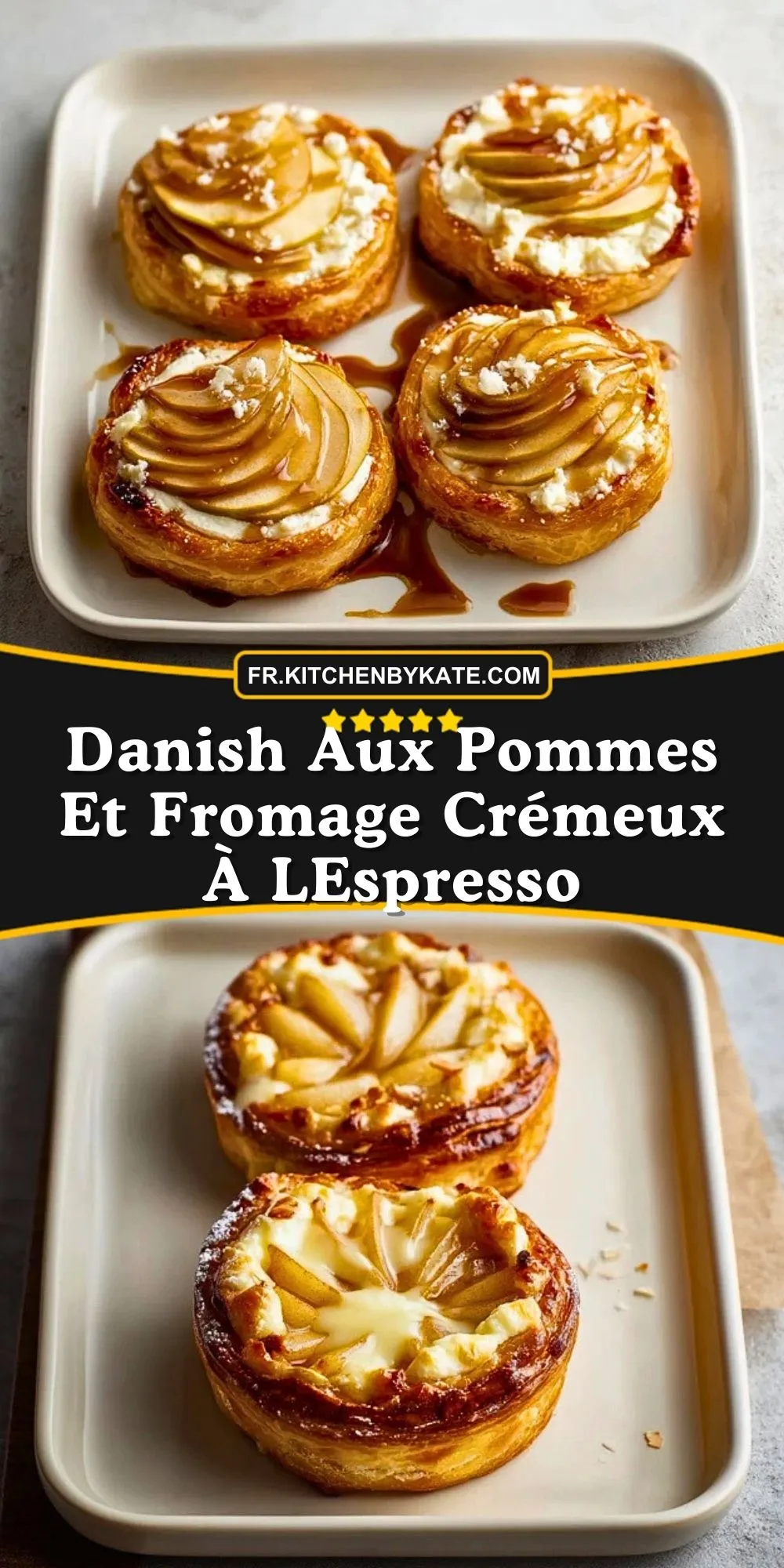 Danish Aux Pommes Et Fromage Crémeux À LEspresso (2)