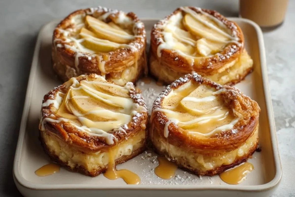 Danish Aux Pommes Et Fromage Crémeux À LEspresso