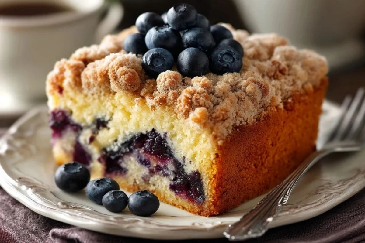 Gâteau Au Café Aux Myrtilles