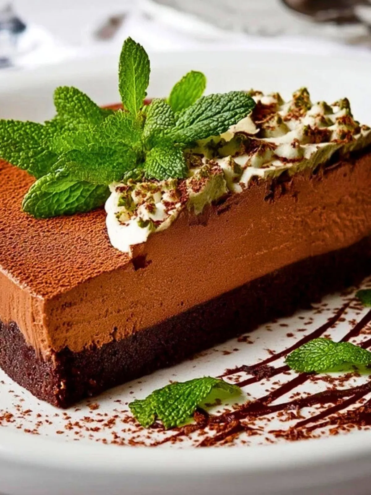 Gâteau Mousse Au Chocolat Et À La Menthe (1)