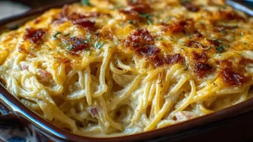 Gratin De Spaghetti Crémeux Du Sud