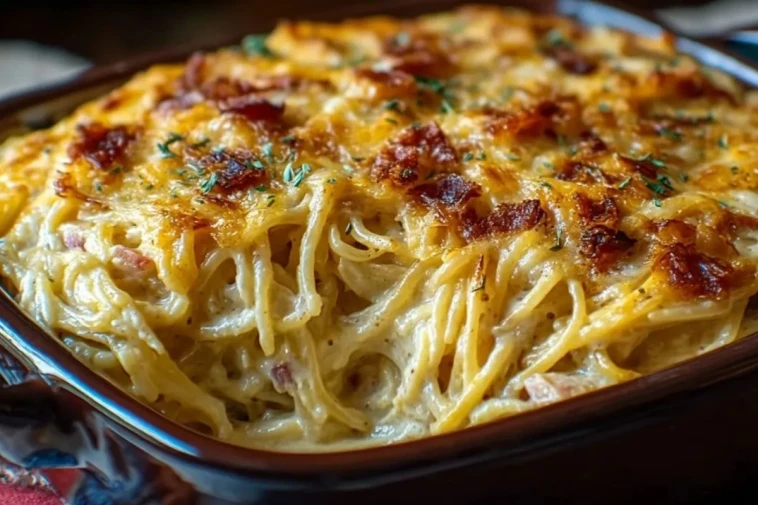 Gratin De Spaghetti Crémeux Du Sud