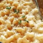 Macaroni au fromage crémeux au cheddar blanc