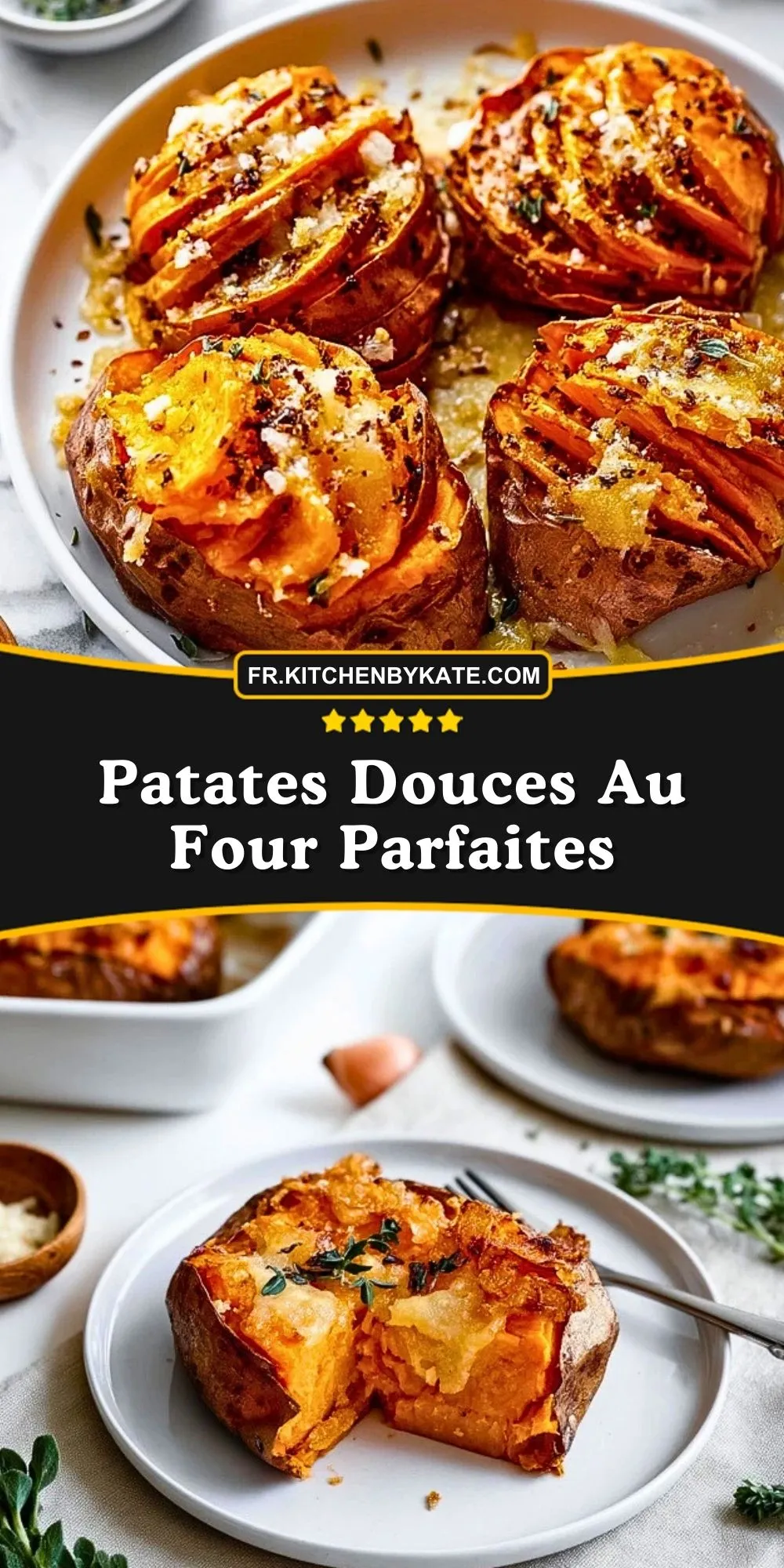 Patates Douces Au Four Parfaites - Pin 1 (1)