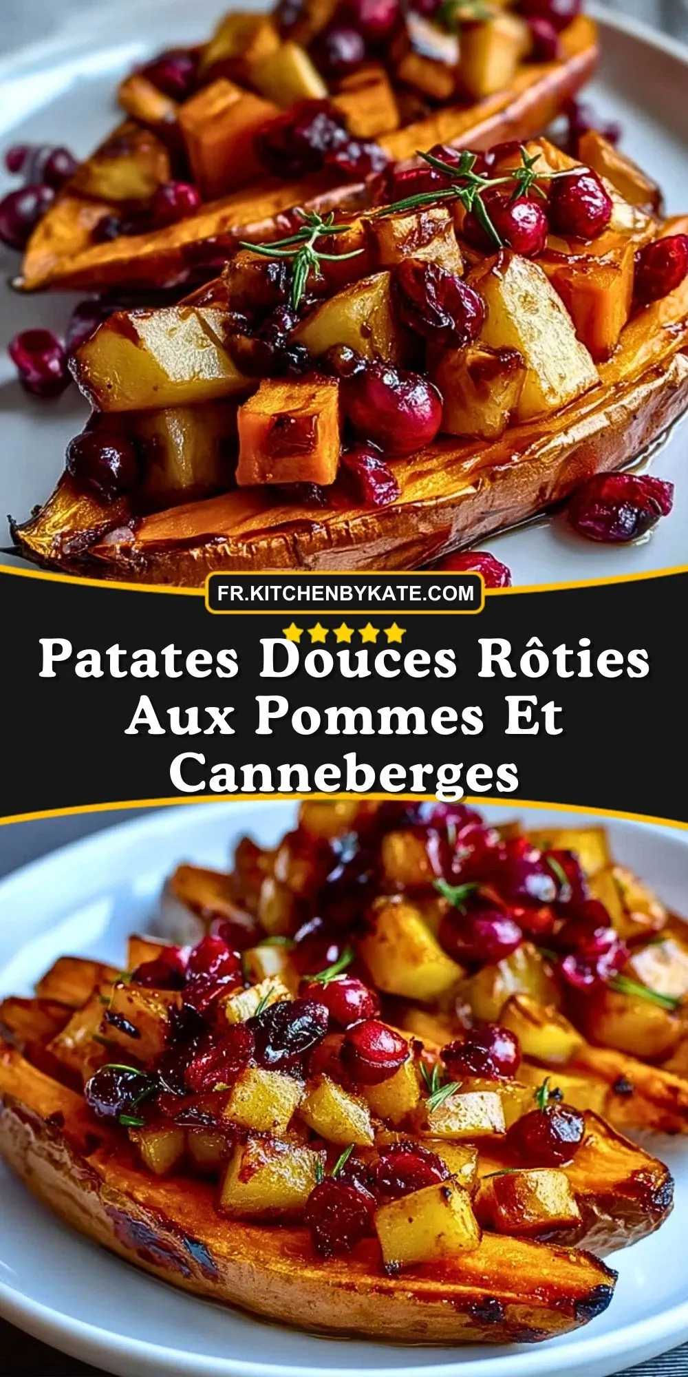 Patates Douces Rôties Aux Pommes Et Canneberges (2)