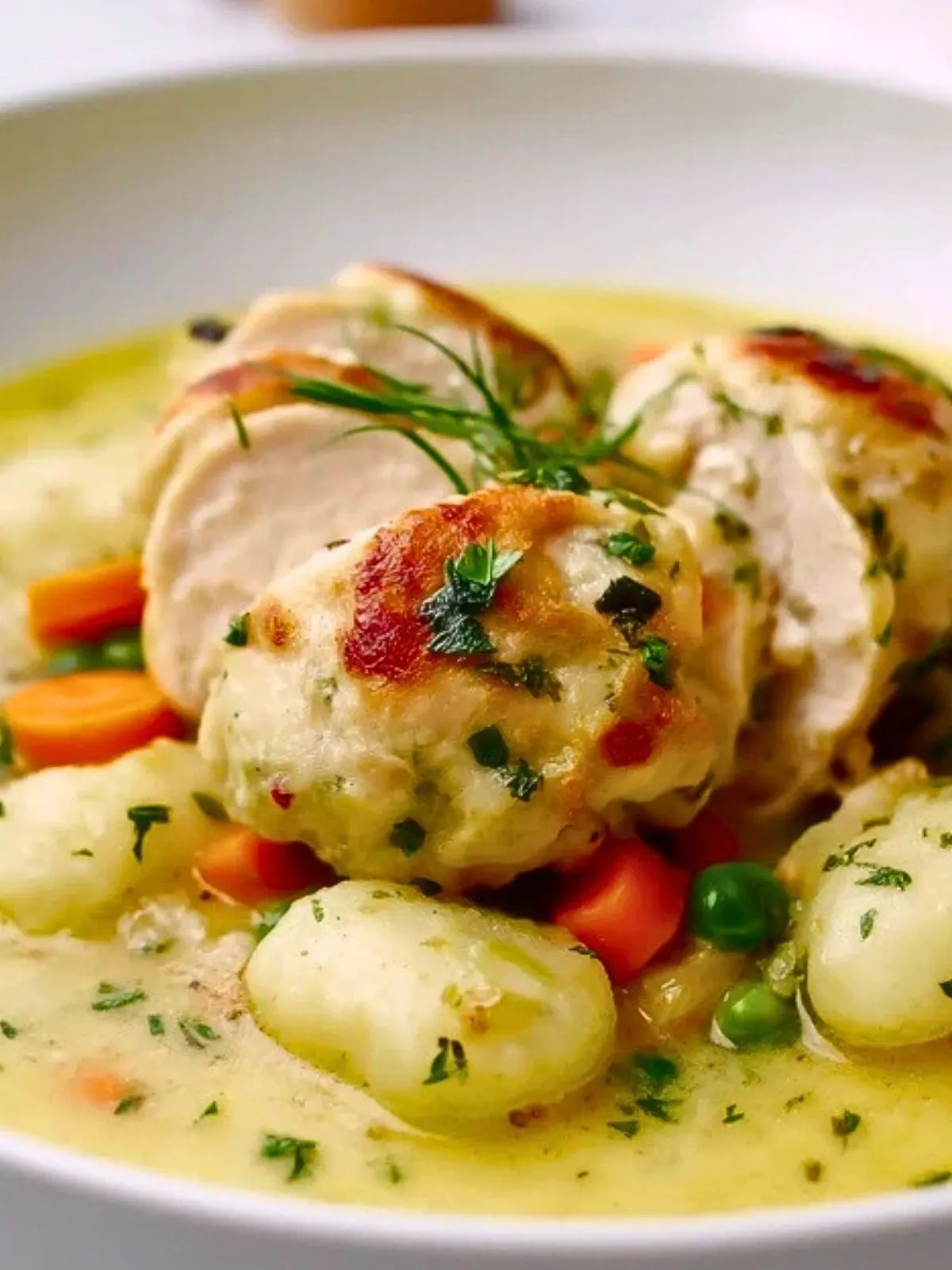 Poulet Parfait Avec Des Gnocchis Et Des Légumes - 2