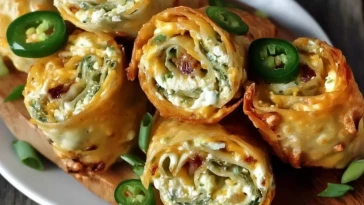 Rouleaux de printemps au jalapeño et fromage