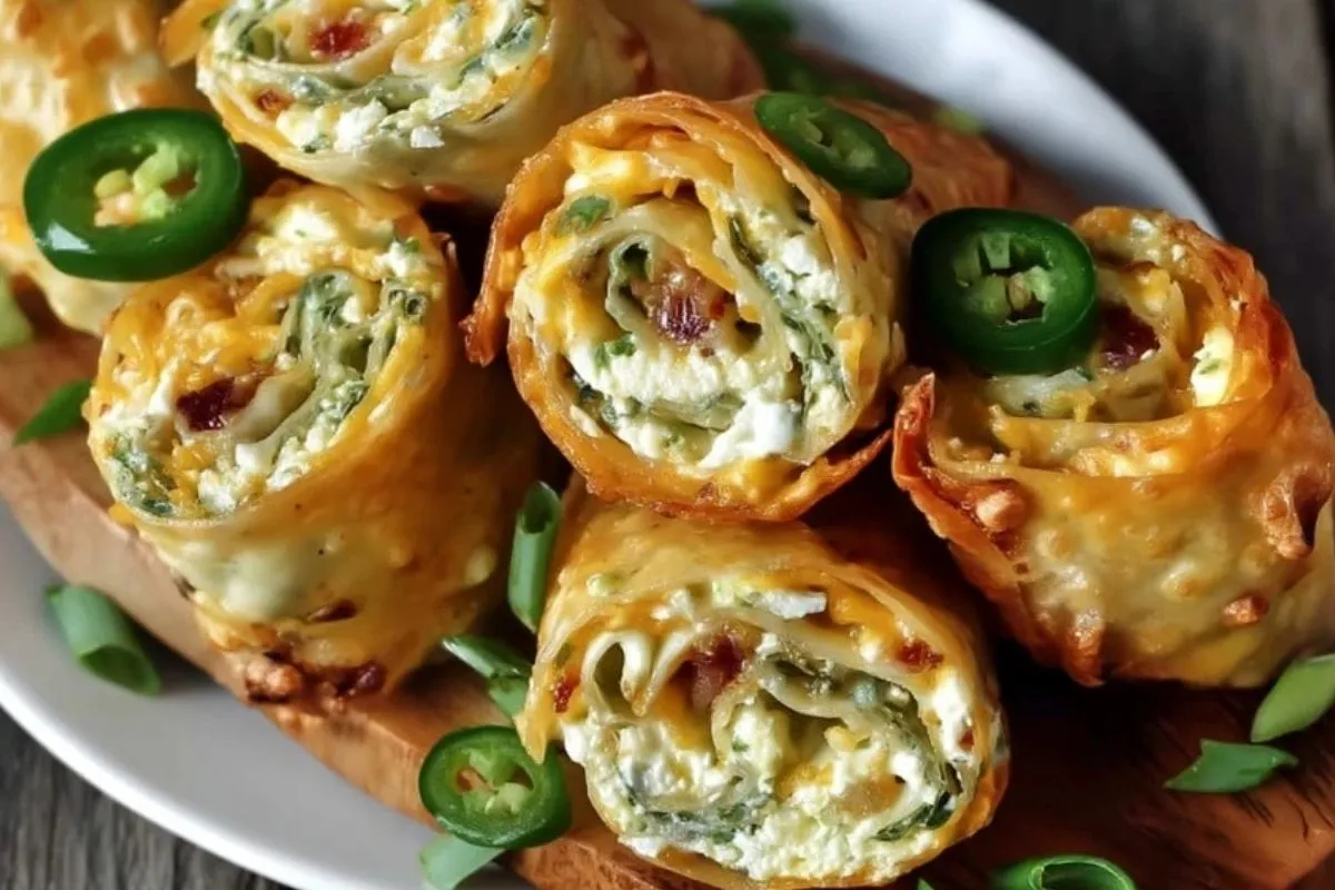 Rouleaux de printemps au jalapeño et fromage