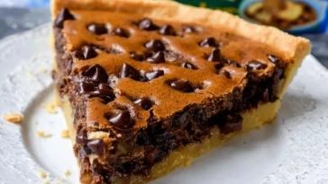 Tarte aux pépites de chocolat