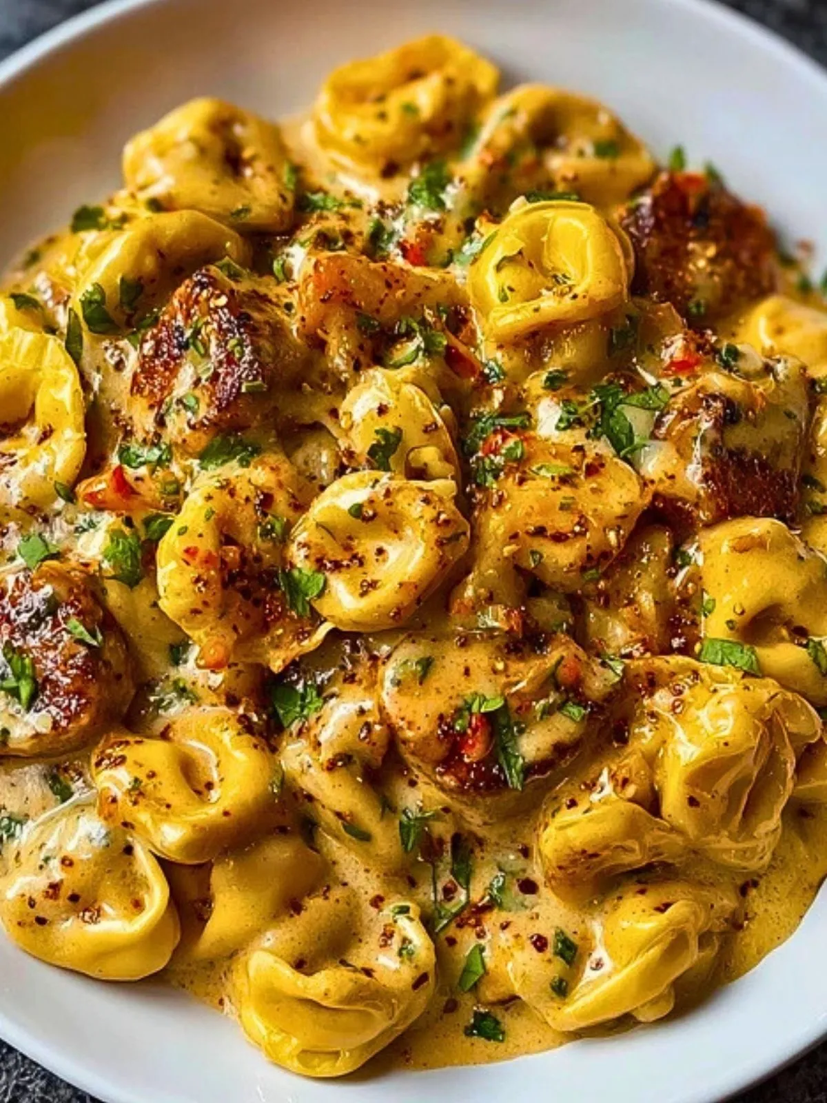 Tortellini Alfredo Cajun Chargés (1)