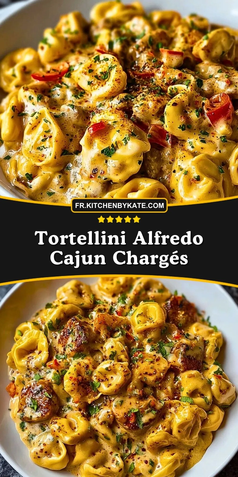 Tortellini Alfredo Cajun Chargés (2)