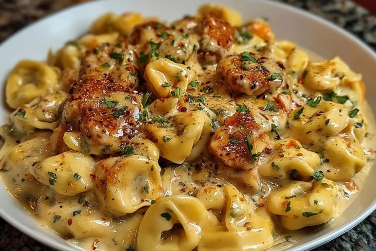 Tortellini Alfredo Cajun Chargés