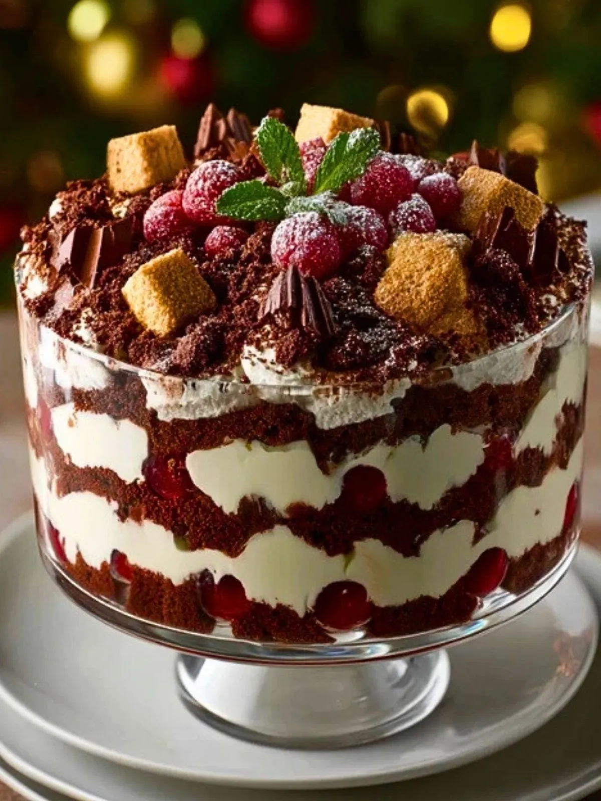 Trifle Forêt Noire Pour Noël (1)