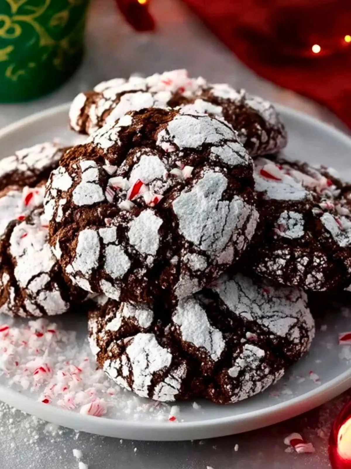 Biscuits Chocolat Menthe Poivrée Craquelés (1)