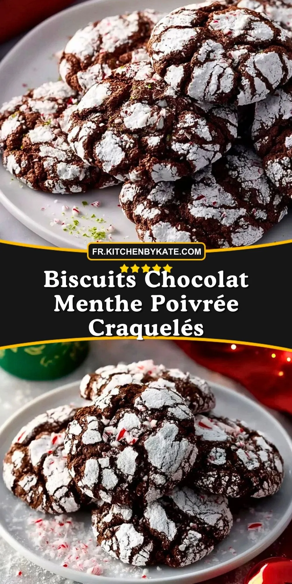 Biscuits Chocolat Menthe Poivrée Craquelés (2)