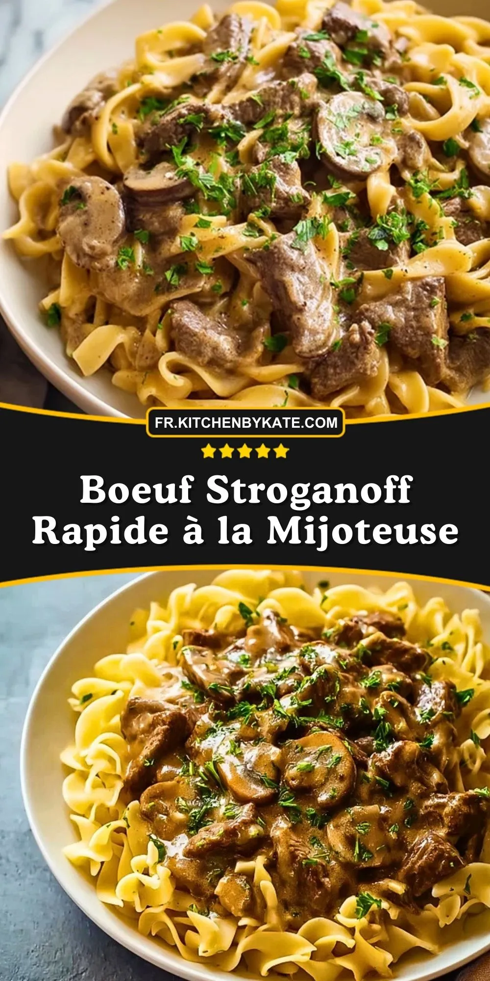 Boeuf Stroganoff Rapide à la Mijoteuse (2)