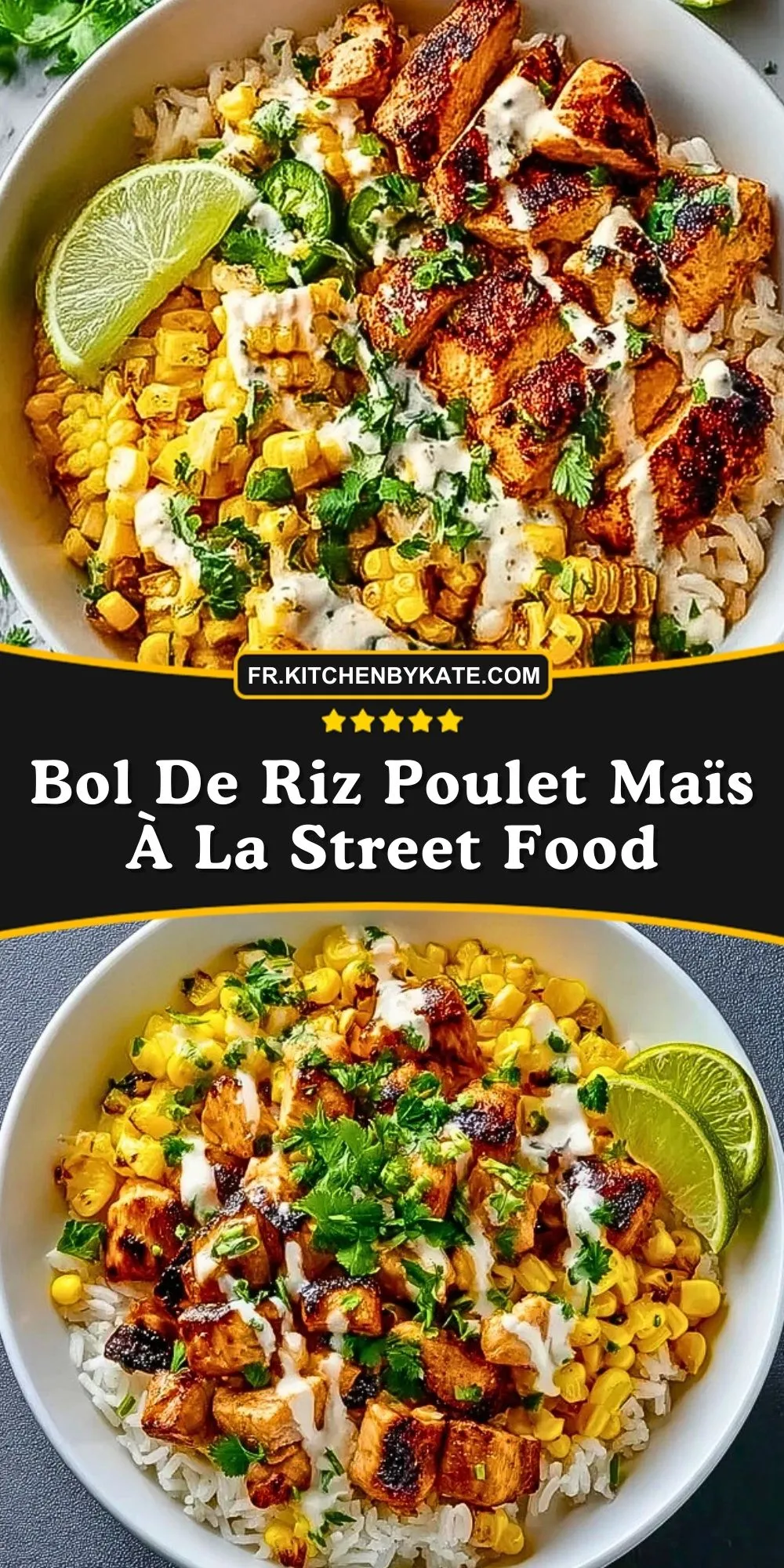 Bol De Riz Poulet Maïs À La Street Food (2)