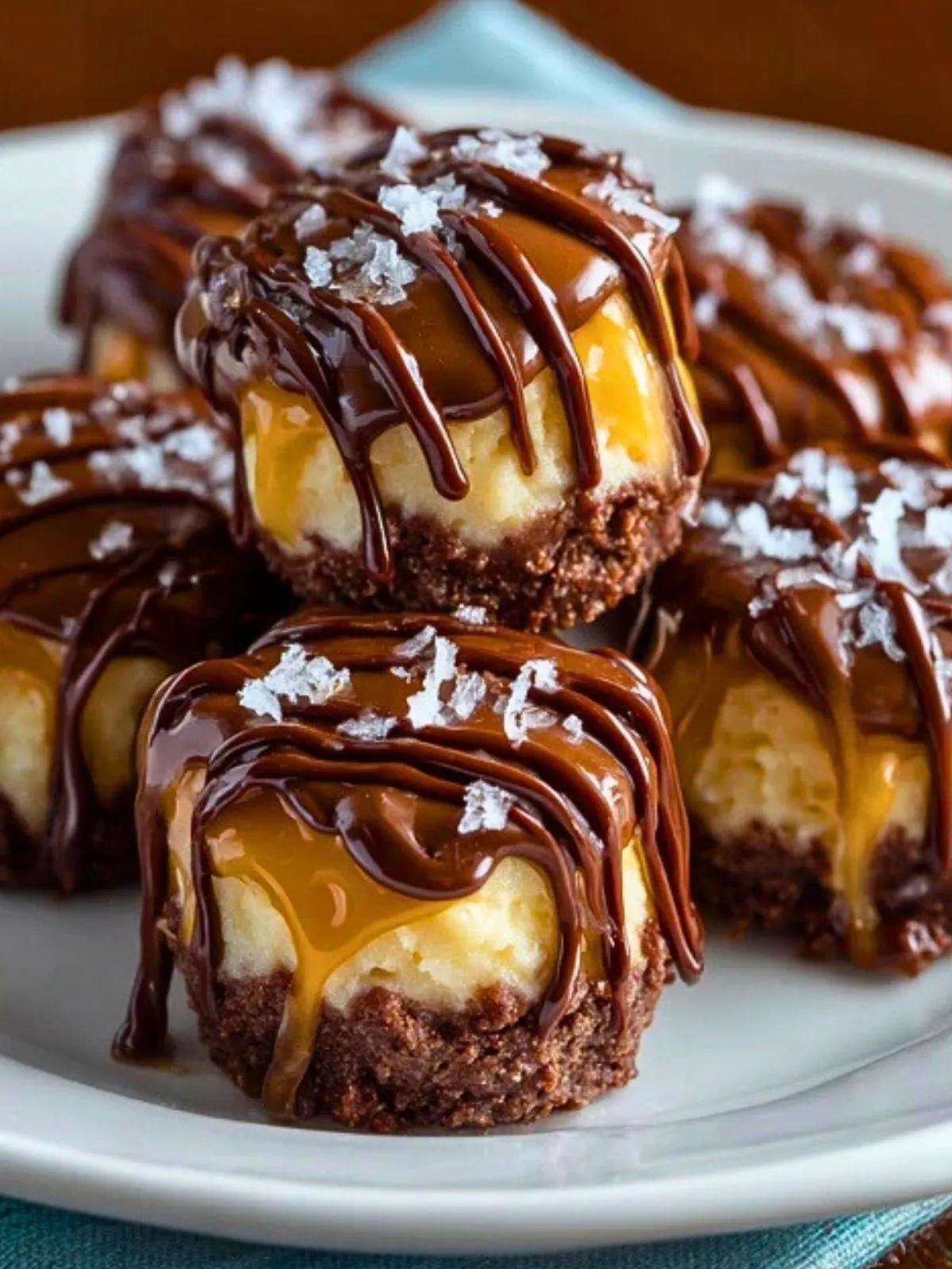 Bouchées De Cheesecake Au Chocolat Et Caramel (1)