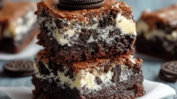 Brownies Aux Cookies Et Crème