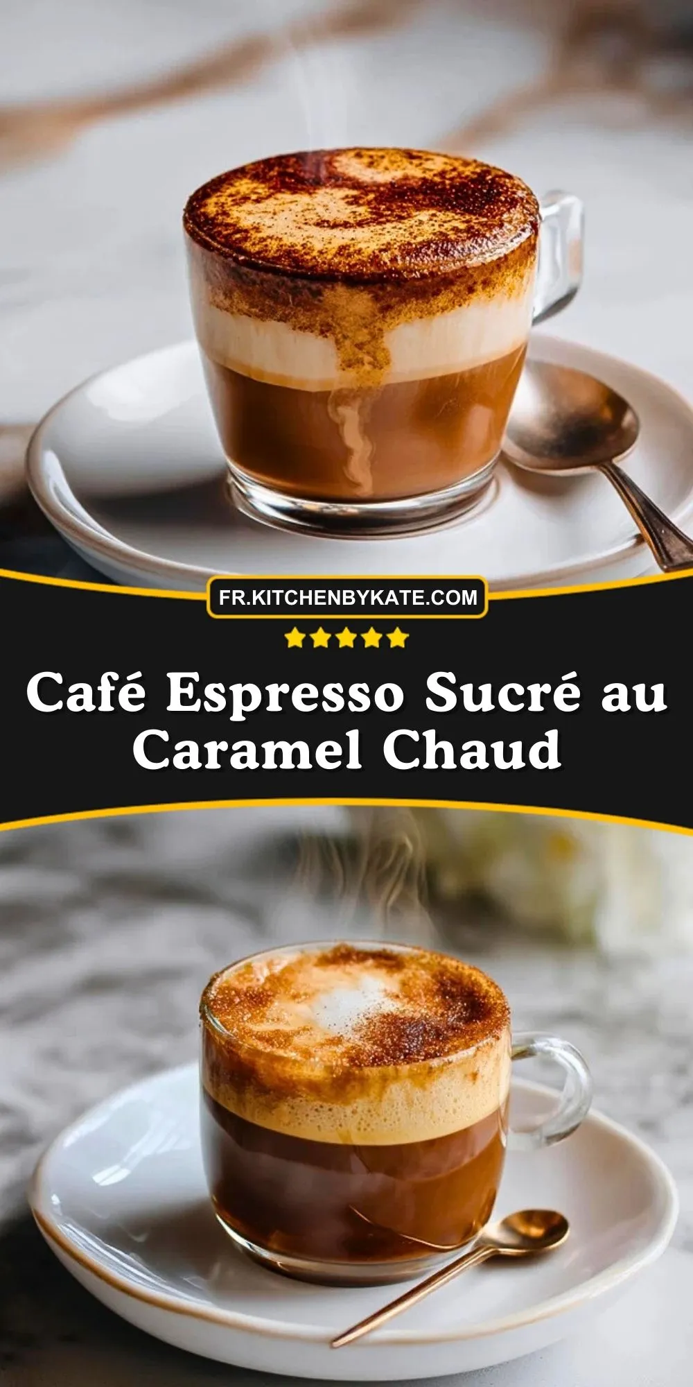 Café Espresso Sucré au Caramel Chaud (2)