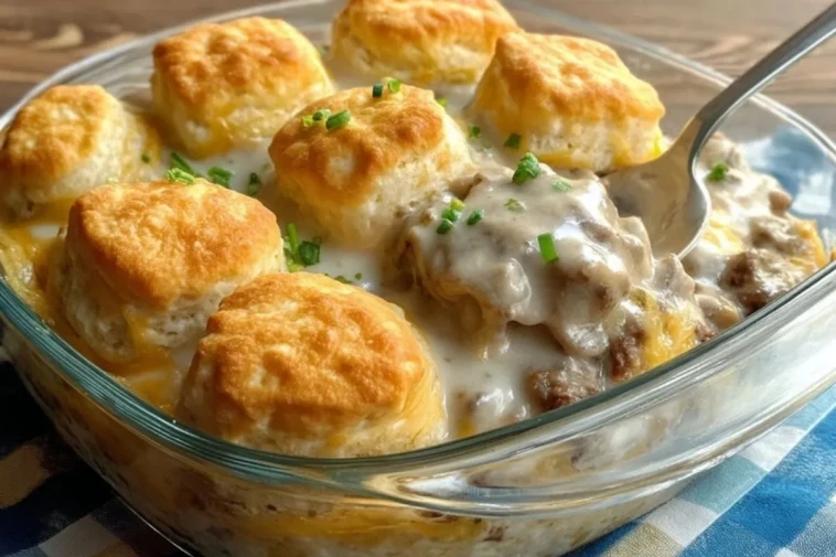 Casserole De Biscuits Et Sauce Gravy