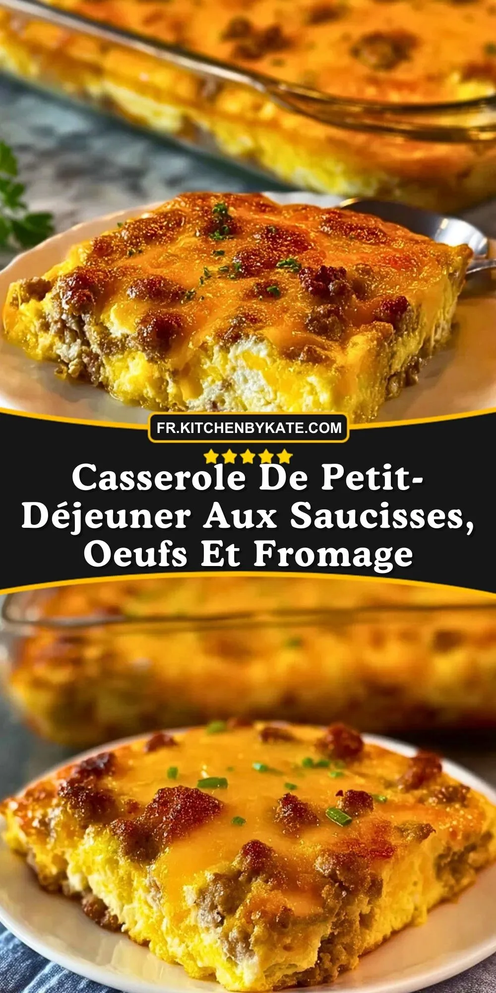 Casserole De Petit-Déjeuner Aux Saucisses, Oeufs Et Fromage (2)
