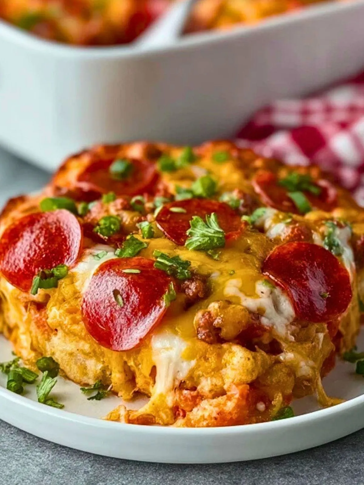 Casserole De Pizza Aux Biscuits Émiettés (1)