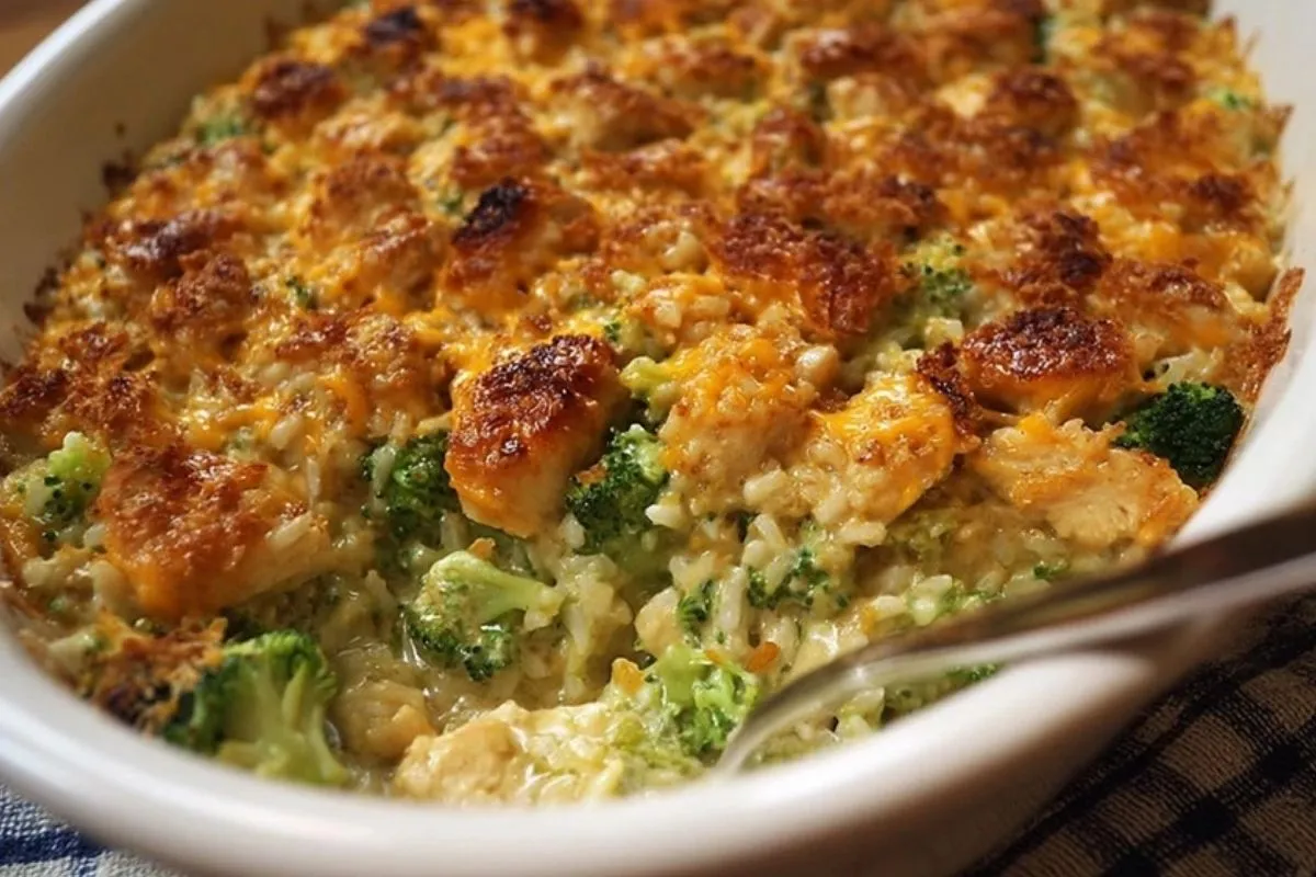 Casserole De Poulet, Brocoli Et Riz