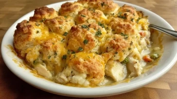 Casserole De Poulet Et Biscuits