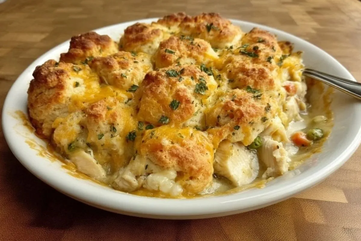 Casserole De Poulet Et Biscuits