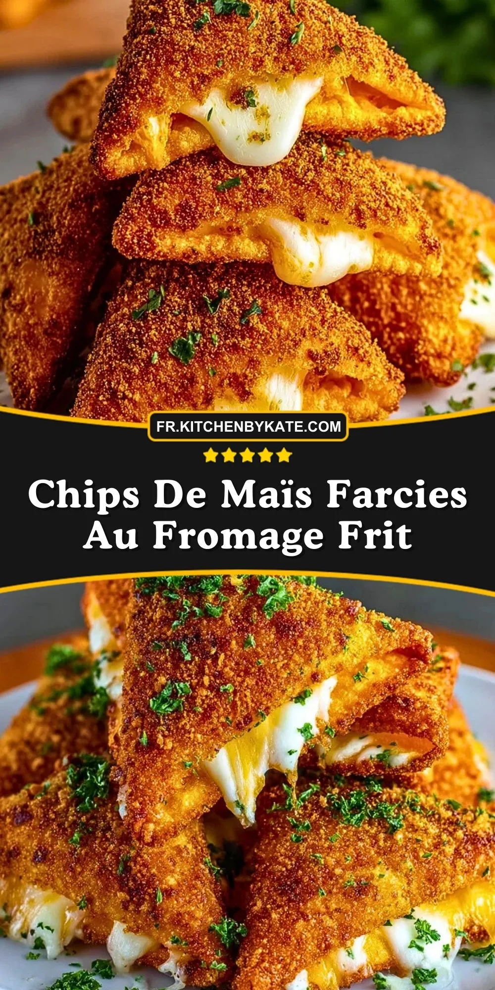 Chips De Maïs Farcies Au Fromage Frit (2)
