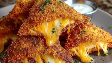 Chips De Maïs Farcies Au Fromage Frit