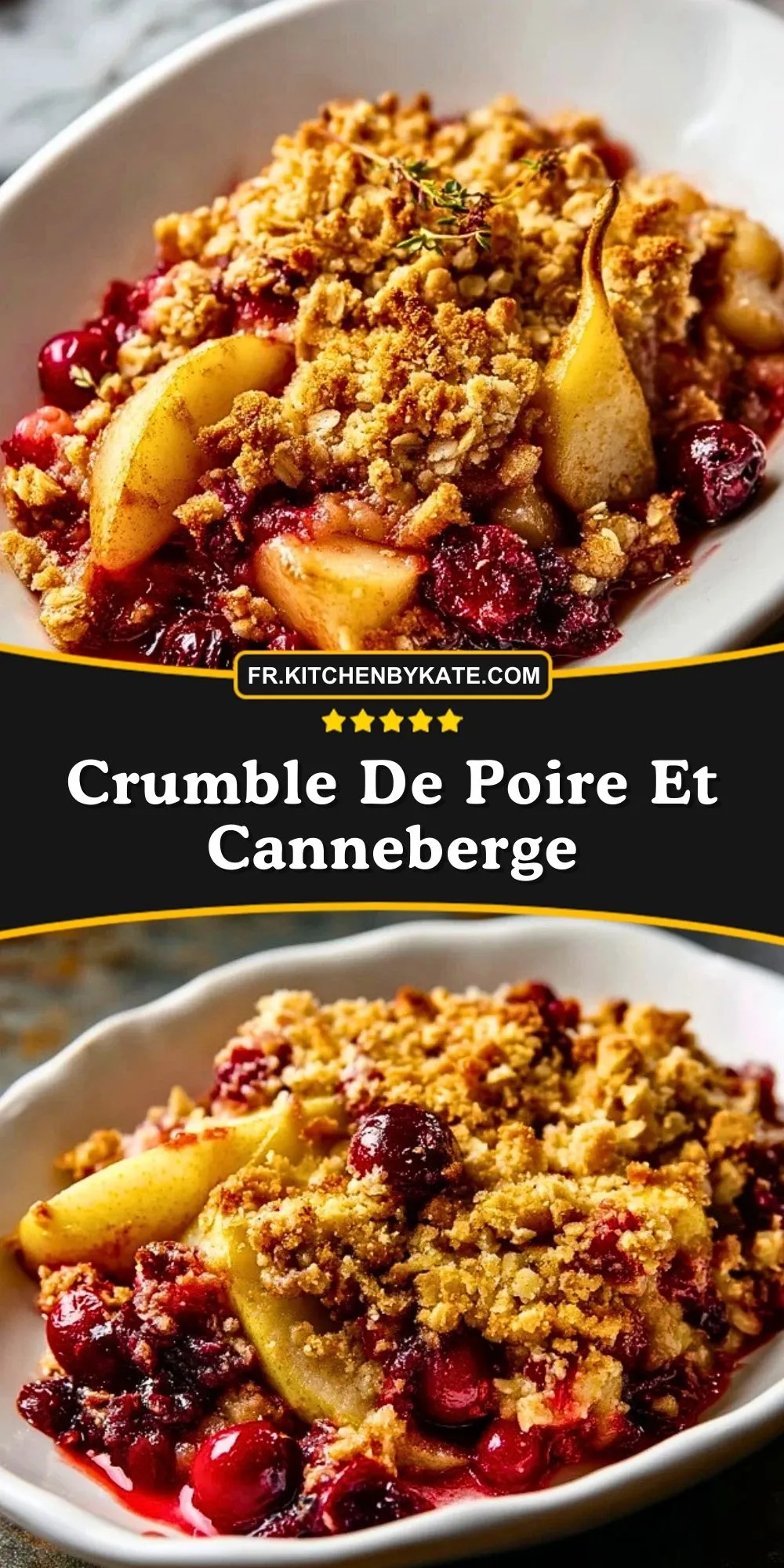 Crumble De Poire Et Canneberge (2)