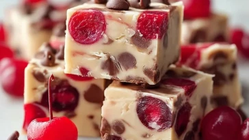 Fudge Aux Cerises Et Chocolat